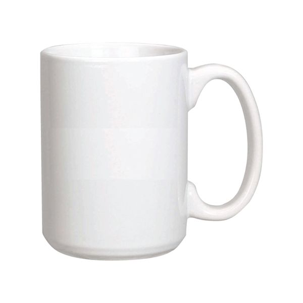 15 oz. Giant White Ceramic Mug w/Full Color Sublimation - Image 3