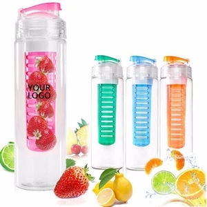24oz Fruit Infuser Water Bottle Lemon Cap Water Bottle
