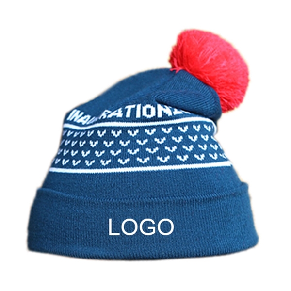 Knit warm beanie hats - Image 1