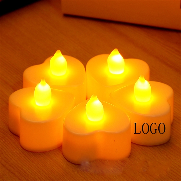 1.73" LED heart shape candle shape lamp - Image 1