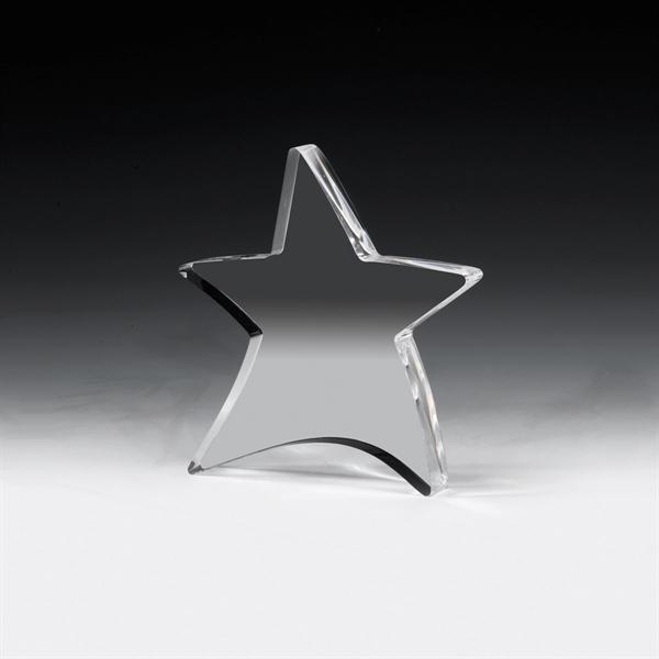 3/4" Thick Moving Star Paperweight - Image 1