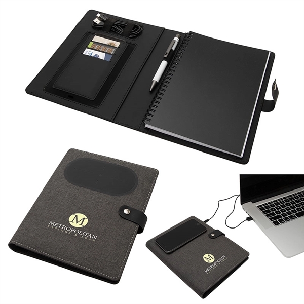 Navigate Notebook w/ Wireless Phone Charger - Image 1