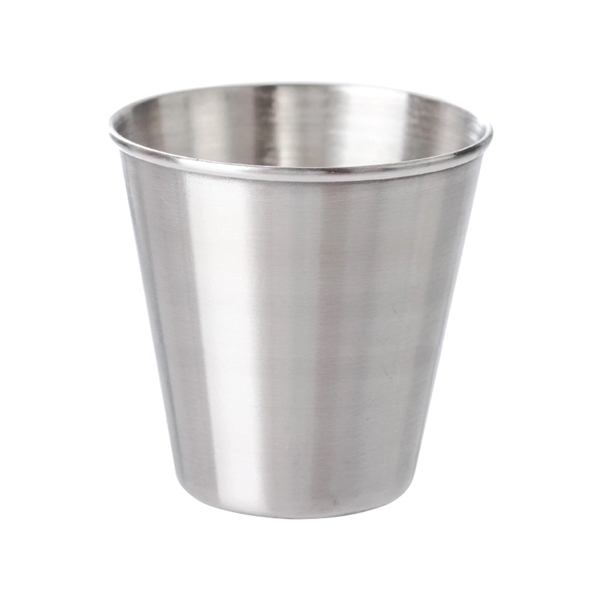 2 oz. Stainless Steel Shot Glass Cup - Image 2