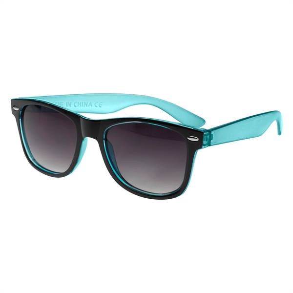 Two-Tone Translucent Malibu Sunglasses - Image 10