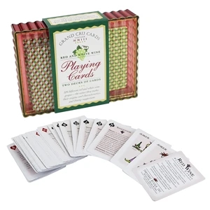 Red and White Wine "Grand Cru" Playing Cards Gift Set