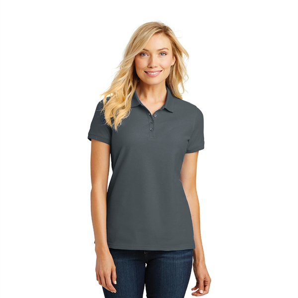 Port Authority® Ladies Core Classic Embroidered Pique Polo - Image 3