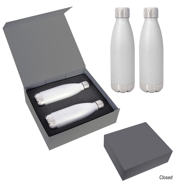 16 Oz. Iced Out Swiggy Stainless Steel Bottle Gift Set - Image 2
