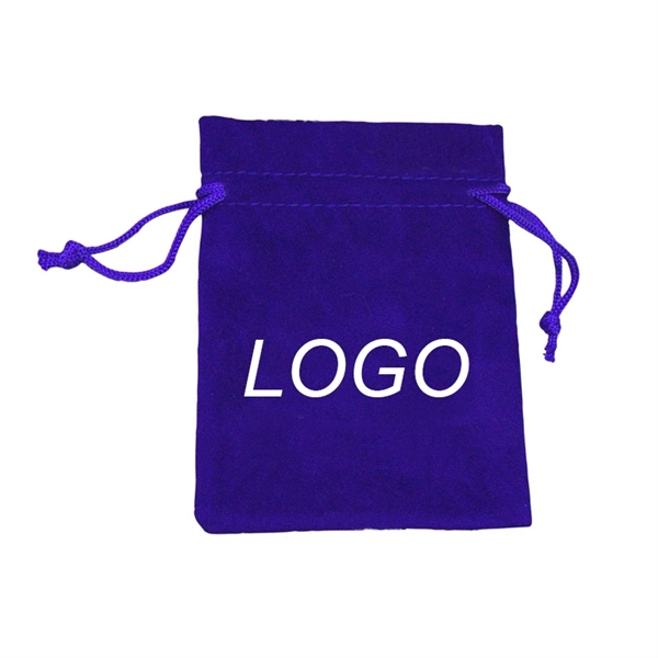 Customized Flannelette Drawstring Bag - Image 1