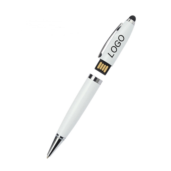 Capacitive Touch Screen Ballpoint Pen With USB Flash Drive - Image 2