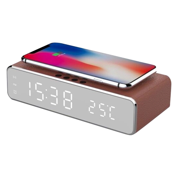 TicTok Charger - Mirror LED Digital Alarm Clock And Wireless - Image 2