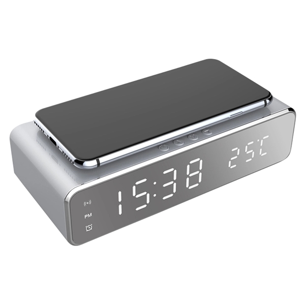 TicTok Charger - Mirror LED Digital Alarm Clock And Wireless - Image 6
