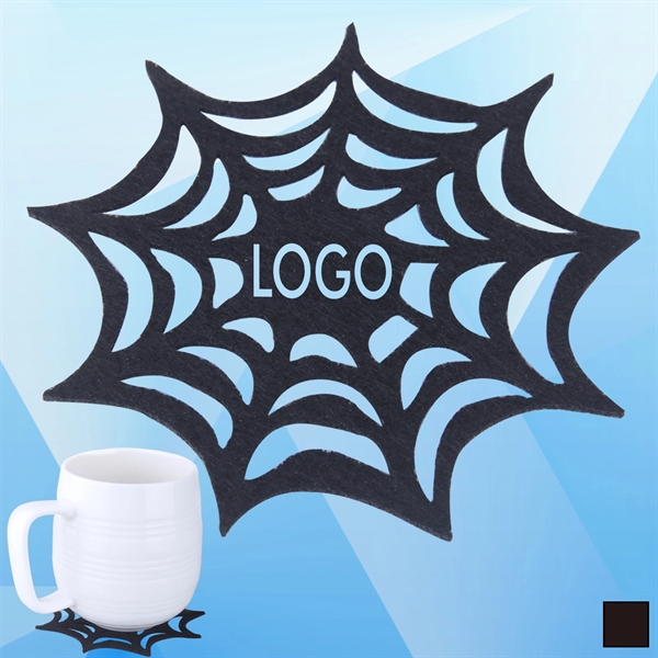 Spider Web Shaped Soft Absorbent Coaster - Image 1