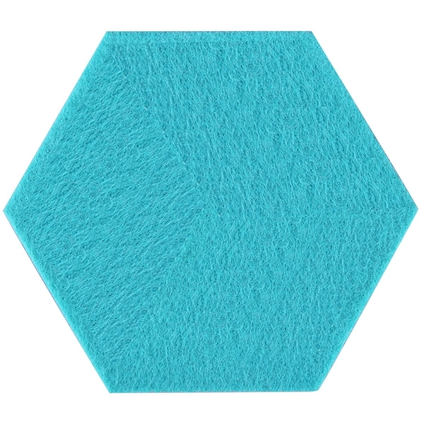 Hollow Hexagon Shaped Soft Absorbent Coaster - Image 2