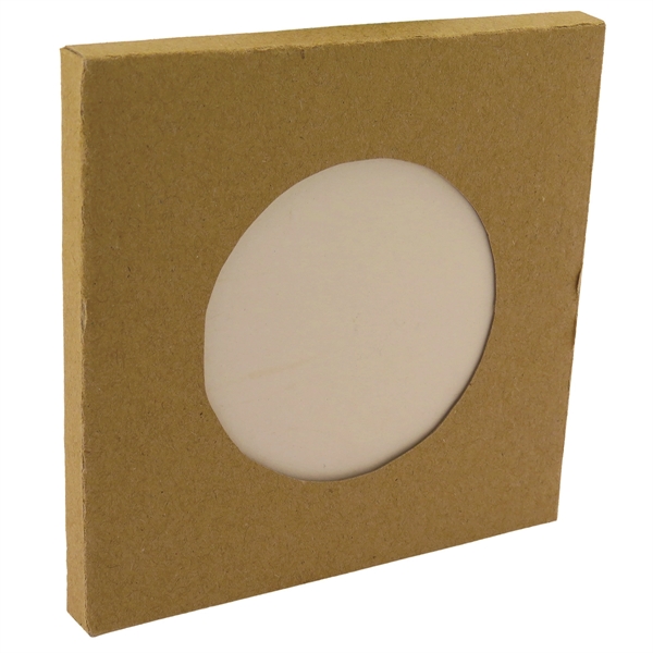 Circle Window Box for 1 Pk Round Sandstone Coaster