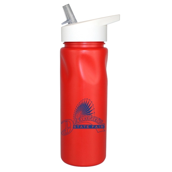 24 Oz. Cycle Bottle with Straw Cap Lid - Image 2