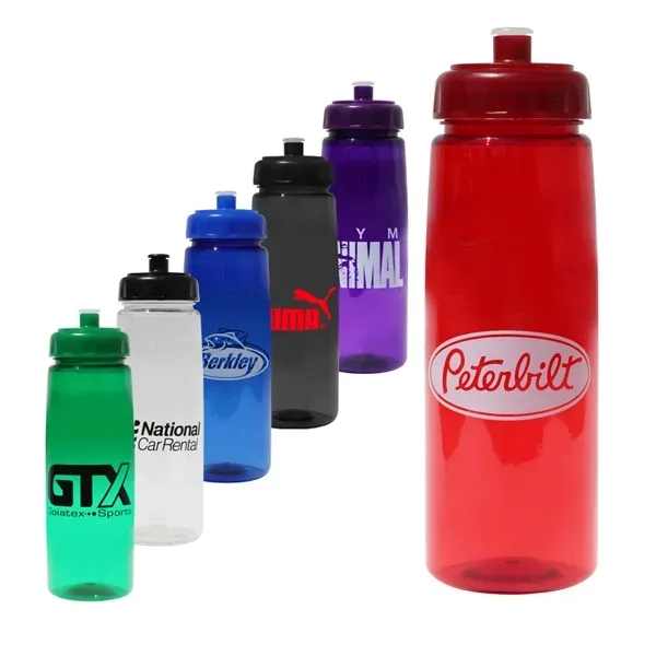 30 oz. Poly-Saver PET Bottle with Push 'n Pull Cap - Image 8