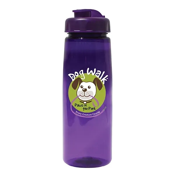 30 oz. Poly-Saver PET Bottle with Flip Top Cap, Full Color D - Image 11
