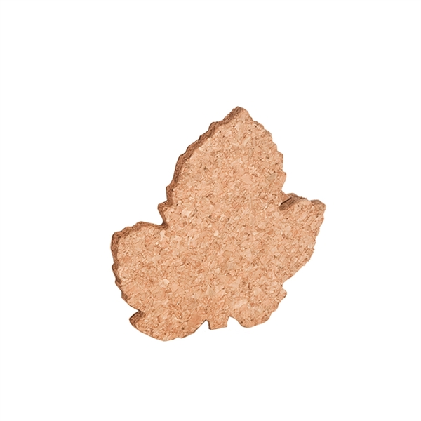 Cork Coaster, Grape Leaf Shape - Image 2
