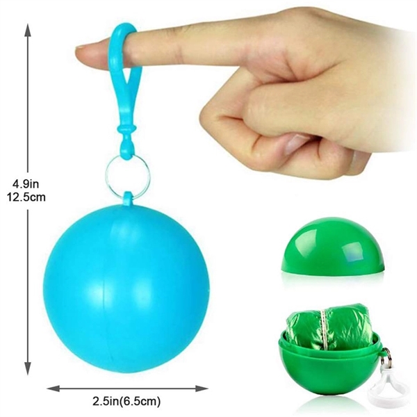 Disposable Emergency Raincoats Poncho Ball - Image 2