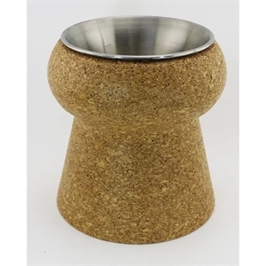Cork Champagne Cooler with Stainless Steel Insert