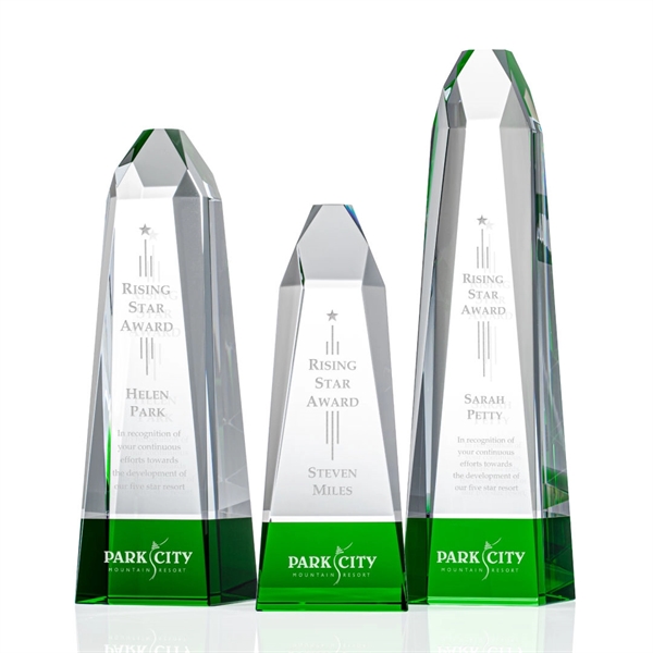 Radiant Obelisk Award - Green - Image 1