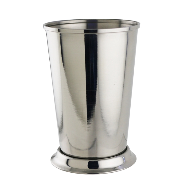 Mint Julep Cup, Rimfull, Polished Stainless Steel - Image 1