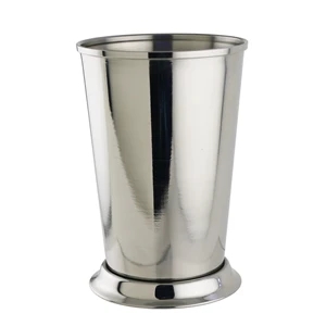 Mint Julep Cup, Rimfull, Polished Stainless Steel