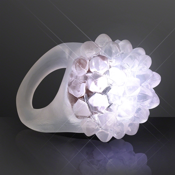 White Flashing Soft Bubble Ring - Image 2