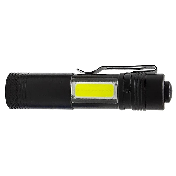 Rechargeable COB Flashlight w/ Clip - Image 2