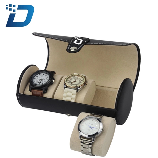 Three Cylinder Leather Watch Case - Image 2