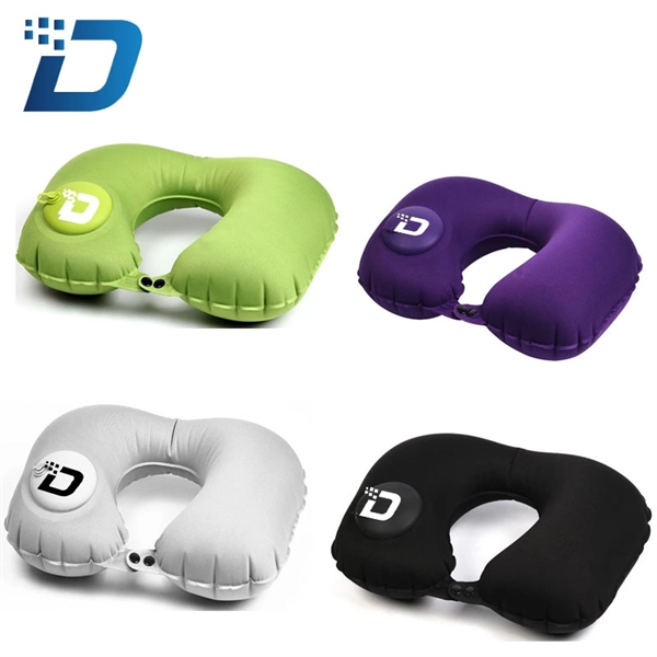 Press the Inflatable U-shaped Pillow - Image 1