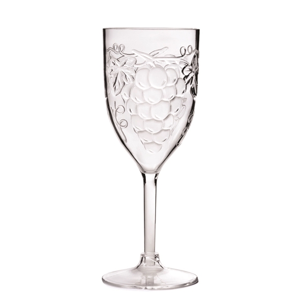 Grape All-Purpose Wine Glass, Acrylic, 10 oz. - Image 2