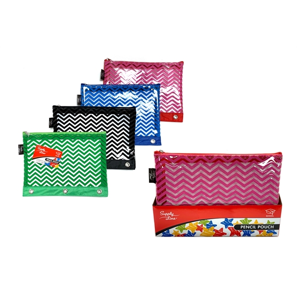 The Supply Line Large Zig Zag Pencil Pouches