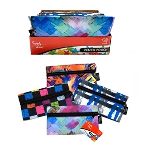 The Supply Line Color Splash Print Pencil Cases