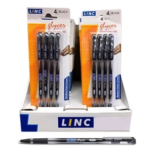 Linc 4-Count Grip Black Ink Pens