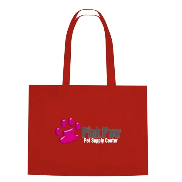 Non-Woven Shopper Tote Bag With Hook And Loop Closure - Image 12