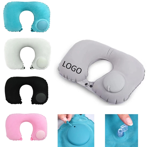 Air Pump Inflatable Neck Pillow - Image 1