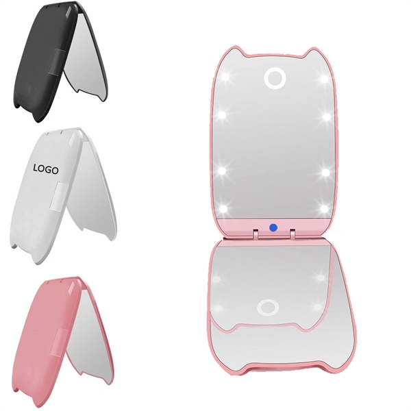 Folding Touch-screen LED Make-up Mirror     - Image 1