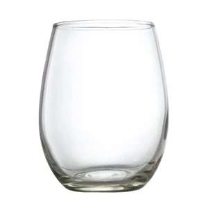 Meritus Stemless Tasting Wine Glass, 5.5 oz. rimfull