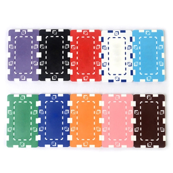 Rectangle Plastic Poker Chips - Image 2