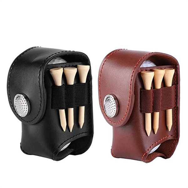 Leather Golf Set Holder Pouch - Image 4