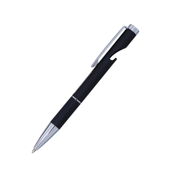 Bottle Opener Metal Ballpoint Pen with Stylus - Image 2