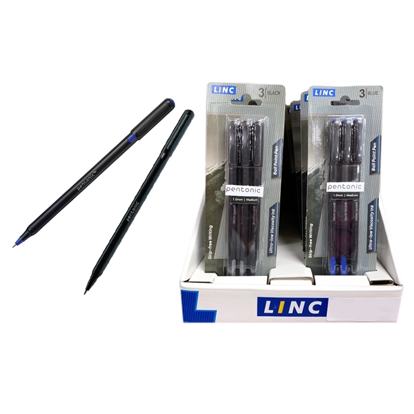 Linc 3-Count Blue/Black Ink Ballpoint Pens - Image 2
