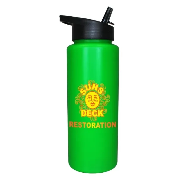 32oz. Sports Bottle with Straw Cap Lid, Full Color Digital - Image 5
