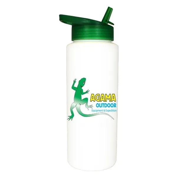 32oz. Sports Bottle with Straw Cap Lid, Full Color Digital - Image 7