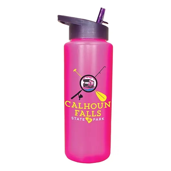 32oz. Sports Bottle with Straw Cap Lid, Full Color Digital - Image 9