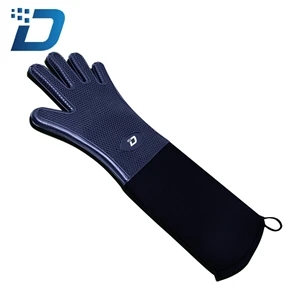 Extended silicone anti-scald gloves