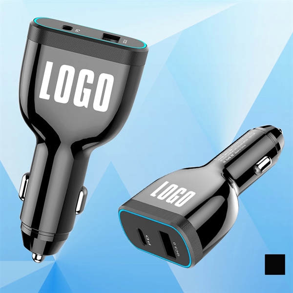 78W High-Power Type C & USB Ports Car Charger - Image 1