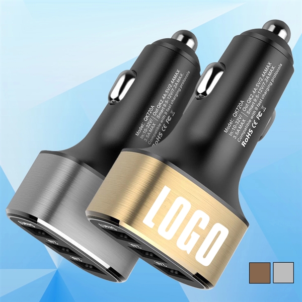 3-Port USB Fast Car Charger - Image 1