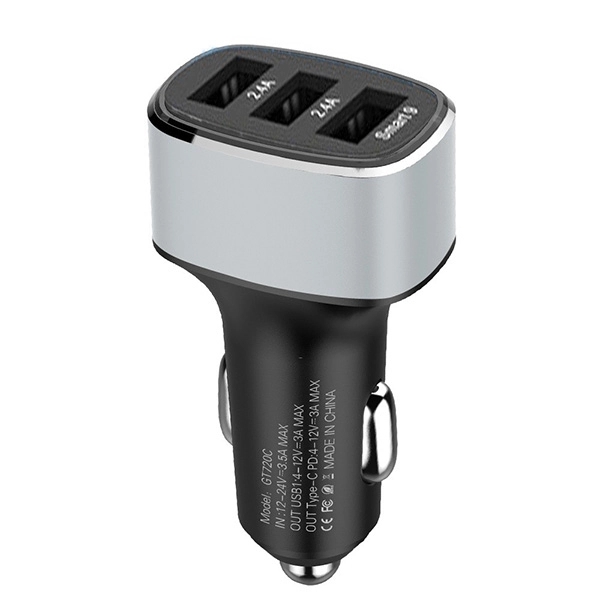 3-Port USB Fast Car Charger - Image 3